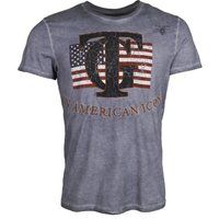 T-Shirt mit Amerikanischem Icon Grafikdruck