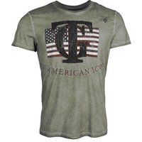 T-Shirt mit Amerikanischem Icon Grafikdruck