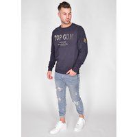 Herren Rundhals-Pullover mit Grafikprint