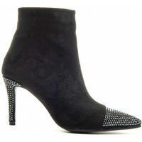 Strassbesetzte Stiefeletten mit spitzer Zehenpartie
