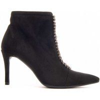 Stiefelette mit Strassbesatz und spitzer Zehenpartie