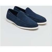 Ben Sherman Amarillo Herren Wildleder Mokassins In Blau