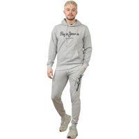 Pepe Jeans Logo graues Trainingsanzug-Set