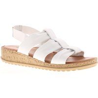 Hush Puppies Damen Sandalen Eden Leder Elastisch weiß