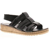 Hush Puppies Damen Sandalen Eden Leder elastisch schwarz