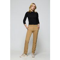 Damen Slim-Fit Chinohose Sandfarben