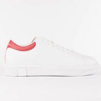 Minimalistische weiße Leder-Sneakers