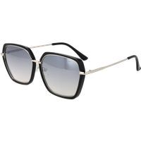 Geometrische übergroße Sonnenbrille