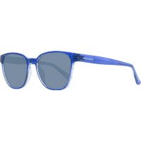 Quadratische Blaue Vollrand Sonnenbrille