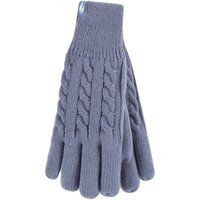 Thermo-Handschuhe für Damen mit Zopfmuster