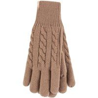 Winterhandschuhe mit Zopfmuster und Fleecefutter
