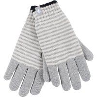 Damen Gestreifte Fleecegefütterte Strickwarme Thermohandschuhe für den Winter