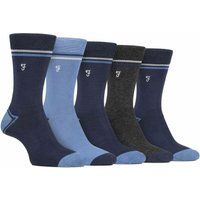 Socken-Set aus Bambusmischung mit Streifenbund