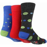 3er-Pack Männer Farbenfrohe Moderne Gemusterte Bambus-Anzugsocken