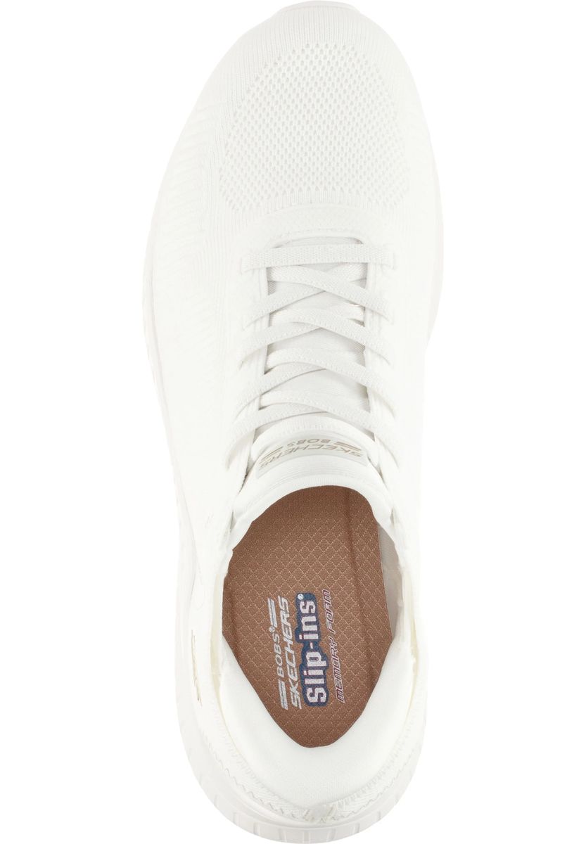 Weißer Skechers BOBS Sport Squad Sneaker