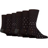 Herren Baumwollsocken mit Punktmuster, 6er-Pack