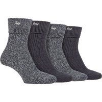 Damen 4er-Pack Superweiche Wanderstümpfe | Outdoorsocken für Wanderungen