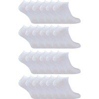 24er-Pack Mehrfachpackung Baumwoll-Sneakersocken für Herren und Damen