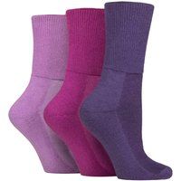 3er-Pack extra breite Bambus-Diabetikersocken für geschwollene Beine