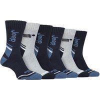 Herren 6er-Pack Trekking-Outdoor-Socken | Polyester-Socken fürs Wandern