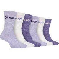 Damen 6er-Pack Wanderstllsocken | Baumwollsocken für die Natur