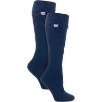 Damen 2er-Pack Wellington Weichgebürstete Innenschuhe Socken