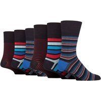 Gestreifte Herrensocken aus Bambusmischung