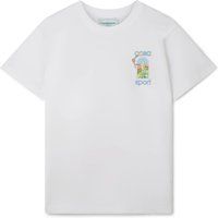 Weißes Casa Sport Grafik T-Shirt