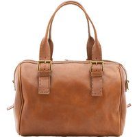 Braune Bowlingtasche aus Leder
