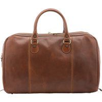 Braune Leder Reisetasche Unisex