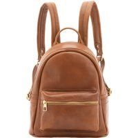 Klassischer Mini-Rucksack aus Leder