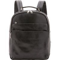 Leder Rucksack mit Reißverschluss