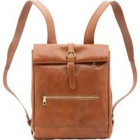 Klassischer Lederrucksack mit Griffen