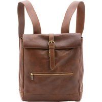 Klassischer Lederrucksack mit Griffen