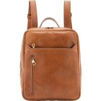 Lederrucksack mit mehreren Taschen