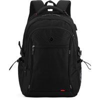 Vielseitiger schwarzer Reise-Rucksack