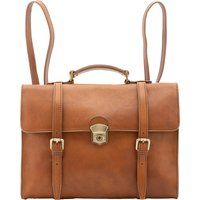 Leder Aktentasche Rucksack Convertible
