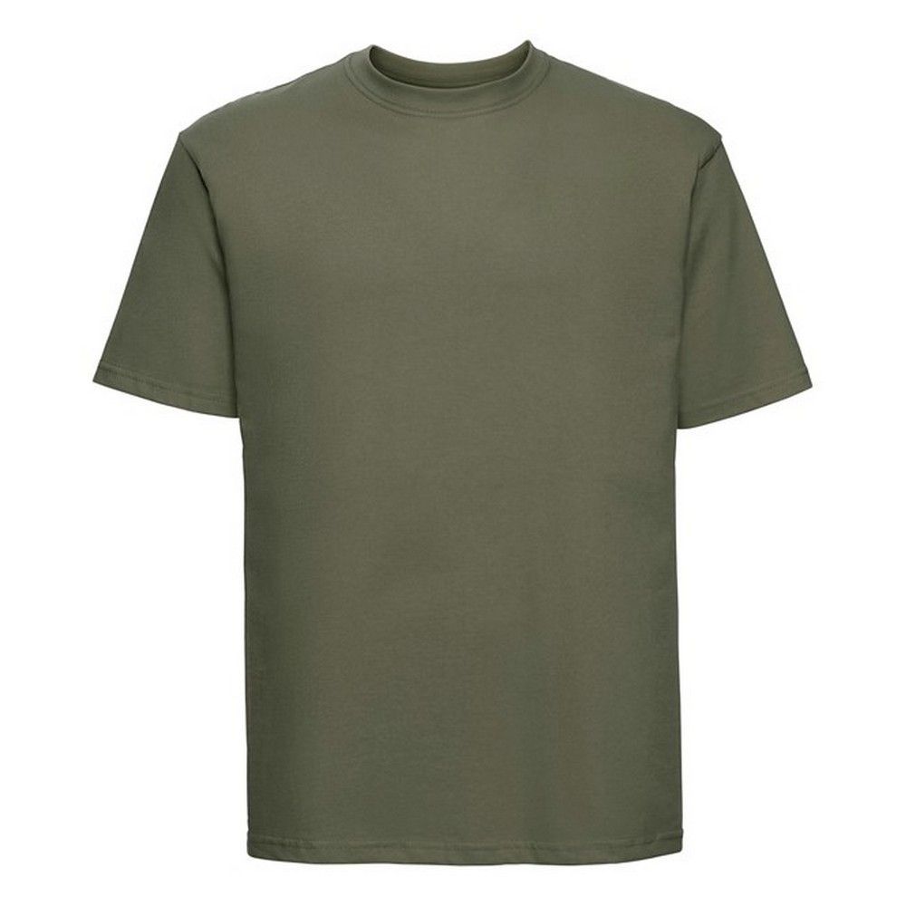 Klassisches Kurzarm Oliv T-Shirt