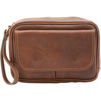 Leder Clutch Tasche mit Reißverschluss