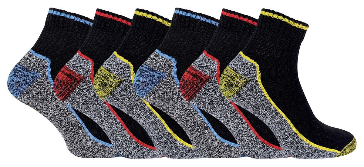 Knöchel Bamboo Arbeitssocken für Männer | Kurze Trainer Socken für Stiefel