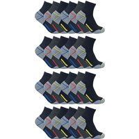 24 Paar Herren Multipack Ultimative Baumwollreiche Arbeitskurze Socken