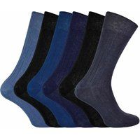 Herren-Socken aus ägyptischer Baumwolle im Rippendesign
