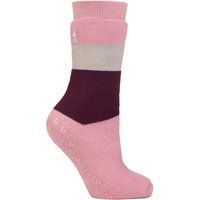 Warme gestreifte Thermo-Hausschuhe Socken