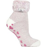 Gemütliche rosa Loungesocken mit Noppen