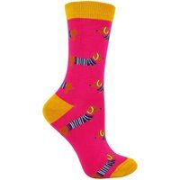 1 Pack Damen-Socken mit Hundemuster aus Bambus