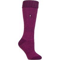 Thermo Kniehohe Socken mit Streifen