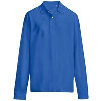 Herren Piqué-Poloshirt mit langen Ärmeln