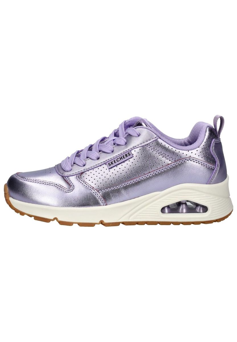 Metallic Sneaker in Leder-Optik