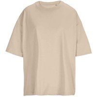Übergroßes Unisex T-Shirt in Beige