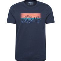 Bio-Baumwoll-T-Shirt mit Bergprint
